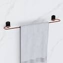 Plantex 304 Grade Stainless Steel 24 inch Single Towel Rod/Towel Bar/Towel Hanger for Bathroom/Bathroom Accessories - Pack of 1 (Parv-Rose Gold &amp; Black)