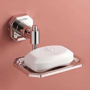 plantex 304 grade stainless steel bathroom soap holder for bathroomsoap bar holderbathroom accessories - nipron chrome