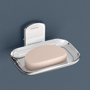 plantex 304 grade stainless steel bathroom soap holdersoap stand for washbasinsoap dishbathroom accessories - parv chrome
