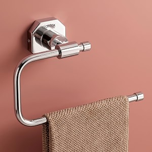 plantex 304 grade stainless steel napkin hanger for wash basintowel holder for bathroomnapkin ring for kitchenbathroom accessories - nipron chrome