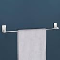 Plantex 304 Grade Stainless Steel Single Towel Rod/Towel Holder for Bathroom/Towel Rack/Bathroom Accessories, Crystal (24-inch) Chrome