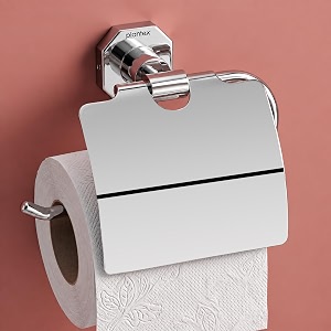 plantex 304 grade stainless steel toilettissue paper holder stand for washroom bathroom accessories - nipron chrome