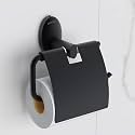 Plantex 304 Grade Stainless Steel Toilet Paper Roll Holder/Toilet Paper Holder/Tissue Paper Roll Holder for Bathroom Accessories - Oreva (Black)