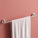 Plantex 304 Grade Stainless Steel Towel Holder in Bathroom/Single Towel Rod for Bathroom/Cloth Hanger/Bathroom Accessories - Nipron (Chrome - 24 inch)