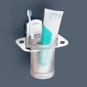 Plantex 304 Grade Stainless Steel Glass Tumbler Holder/Tooth Brush Holder for Bathroom/Bathroom Accessories - Pack of 1 Parv(Chrome)