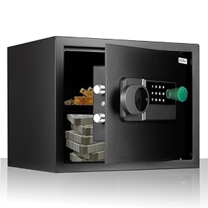 plantex digital locker for home38 litre safe locker box with biometric fingerprinttouch panel display amp emergency key locksperfect security solution for valuables thing2 years warranty - black