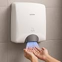Plantex Automatic Hand Dryer/1200W Small Hand Dryer Machine/Hand Wash Air Dryer for Bathroom/Office/Hotel/Commercial Use (White)