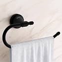 Plantex 304 Stainless Steel Towel Ring for Wash Basin/Towel Hanger/Napkin Holder/Towel Holder/Bathroom Accessories - Niko (Black)