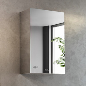plantex bathroom mirror cabinetbathroom organizer cabinetbathroom accessories10x16in stainless steel wall shelf number of shelves - 4 silver