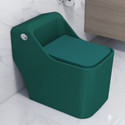 Plantex Ceramic 1pcs Commode for Toilet/Rimless Western Commode/S-Trap Commode with Soft Closing Toilet Seat - (Square, APS-3041) Western Commode (Matt Green)