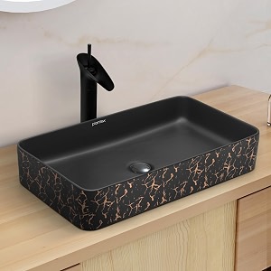 plantex ceramic designer washbasin for bathroomcountertop bathroom basinover counter wash basin for restaurant hotel 24x 14 x 45 inch