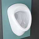 Plantex Ceramic Wall Mount Urinal Pot for Gents/Urinal Pot for Men/Male/Boy/Toilet for Washroom - (2091, White)