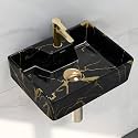 Plantex Ceramic Wash Basin for Bathroom/Square Countertop Basin/Bathroom Sink/Washbasin for Restaurant/Hotel (MS-907)