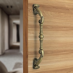 plantex 14 inch main door handlepull-push door handlehandle for main doordoor accessories - pack of 1 brass antique