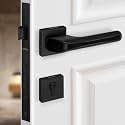 Plantex Door Lock for Home with 3 Years of Warranty/Mortise Locks for Door - Main Door Lock Set (PT-007- Black)