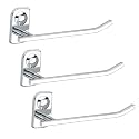 Plantex Stainless Steel Towel Hanger for Bathroom/Napkin Holder for Wash Basin/Towel Ring/Bathroom Accessories (Chrome - Pack of 3) Dream