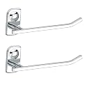 Plantex Stainless Steel Hand Towel Hanger/Towel Ring for Wash Basin/Towel Hanger/Holder/Bathroom Accessories (Chrome - Pack of 2) Dream
