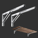 Plantex Foldable Bracket/Shelf Bracket/Wall Angle Brackets/20 inch Bracket for Shelves 50 cm Shelf Bracket