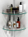 Plantex Glass CornerBathroom ShelfKitchen Shelf - 9