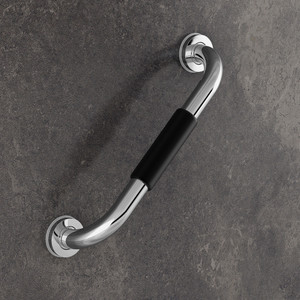 plantex grab bar for toilet with grip14-inch anti-slip handle for bathroom support shower grab bar nickel chrome mirror finish 36 cm