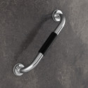 Plantex Grab Bar for Toilet with Grip/14-inch Anti-Slip Handle for Bathroom Support Shower Grab Bar (Nickel Chrome Mirror Finish 36 cm)