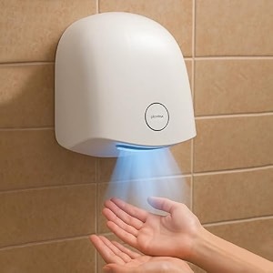 plantex hand dryer automatic 1200w small hand dryer machinehand wash air dryer for bathroomofficehotelcommercial use white