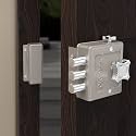 Plantex Heavy Duty Dead Bolt Lock/Rim Lock Set/Trio for Home/Office/Hotel - Pack of 1 (Matt)