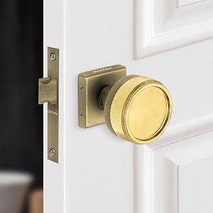 plantex heavy duty door lock  bathroom door lockmortise keyless knob handle set for homebathroomstore roombalconyoffice with baby latch 604 - pvd gold and brass antique