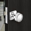 Plantex Heavy Duty Door Lock – Bathroom Door Lock/Mortise Keyless Knob Handle Set for Home/Bathroom/Store Room/Balcony/Office with Baby Latch (604 - Satin)