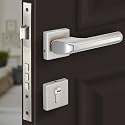 Plantex Heavy-Duty Door Lock – Main Door Lock Set with 3 Keys/Mortise Door Locks for Home/Office/Hotel – (7072-Satin White &amp; Chrome)