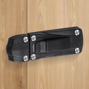 plantex door stopperheavy duty zinc door latch for main doorbaby latch lock latch for home and office doors - pack of 1 205 - black