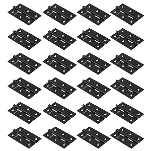 plantex door hingesstainless steel door butt 3 inch x 16 gauge15 mm thickness homeofficehotelhinges for main doorcabinetwardrobesoft close hingekabza - pack of 24 black