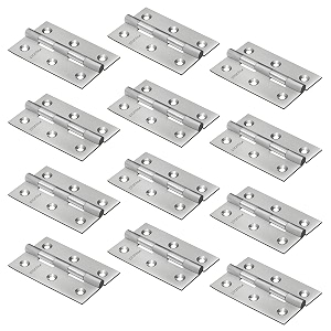 plantex heavy duty door butt hinges 3 inch x 16 gauge15 mm thickness homeofficehotel for main doorwoodenbedroomkitchenwindowkabza - pack of 12 satin matt