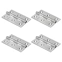 Plantex Stainless Steel Door Hinges 3 inch x 16 Gauge/1.5 mm Thickness for Cabinets/Wardrobe/Hinges for Main Door/Door Hinges for Home/Office/Kabza- Pack of 4 (Satin Matt)