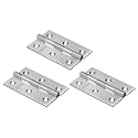 Plantex Stainless Steel Door Hinges 3 inch x 16 Gauge/1.5 mm Thickness Home/Office/Hotel for Main Door/Wooden/Bedroom/Kitchen/Kabza - Pack of 3 (Satin Matt)