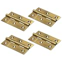 Plantex Heavy Duty Stainless Steel Door Butt Hinges 3 inch x 16 Gauge/1.5 mm Thickness Home/Office/Hotel for Main Door/Wooden/Bedroom/Kitchen/Kabza - Pack of 4 (Brass Antique)