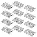Plantex Heavy Duty Door Butt Hinges 3 inch x 16 Gauge/1.5 mm Thickness Home/Office/Hotel for Main Door/Wooden/Bedroom/Kitchen/Window/Kabza - Pack of 12 (Satin Matt)