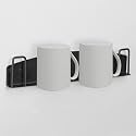 Plantex Kitchen Mug Holder/Metal Mug Stand/Coffee Cup Stand for Fridge/Magnetic Rack for Fridge/Kitchen Organizer - Pack of 1 (Black)