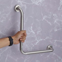 Plantex L-Shaped Grab Bar for Elders and Children to Provide Support - Handrail (1044) Shower Grab Bar