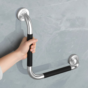 plantex l-shaped toilet grab bar for bathroomwall mounted safety hand support rail shower grab bar