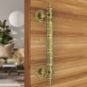 Plantex Main Door Handle/12 inch Pull-Push Handle for Home/Office/Hotel -(Brass Antique) Brass Door Handle