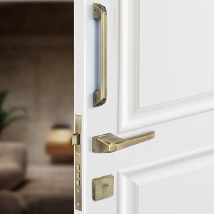 plantex door lock with handledoor handle for main doormortise lock with 3 computerized brass keys14 inch pull-push handledoor hardware - combo brass antique