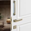 Plantex Door Lock with Handle/Door Handle for Main Door/Mortise Lock with 3 Computerized Brass keys/14 inch Pull-Push Handle/Door Hardware - Combo (Brass Antique)