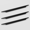 Plantex Modular Drawer Handle/Cabinet Drawer Handle/24 Inch Handle Aluminium Cabinet/Drawer Handle (Black Pack of 3)