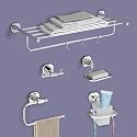 Plantex Nipron 304 Grade Stainless Steel Towel Rack for Bathroom/Soap Holder/Napkin Ring/Tumbler Holder/Robe Hook/Bathroom Accessories - Chrome