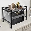 Plantex Microwave Oven Stand for Kitchen Platform/OTG/Oven Rack with Storage Cabinet/Multipurpose Kitchen Counter Organizer Stand - (Black)