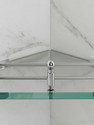 Plantex Premium Diamond Glass Corner Shelf for