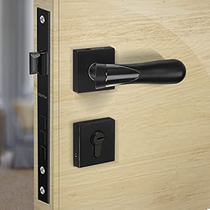 plantex premium door lock with 3 years of warrantymain door lock for homemortise lock for door - main door lock set 593 - black