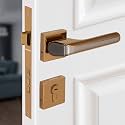 Plantex Brass, Zinc Main Door Lock for Home with 3 Years of Warranty/Mortise Locks for Door - Main Door Lock Set (PT-007- Rose Gold - Satin Black)