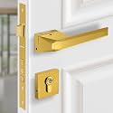 Plantex Brass Premium Door Lock With 3 Years Of Warranty/Main Door Locks For Home/Mortise Handle For Door - Main Door Lock Set (PT-003- Gold)